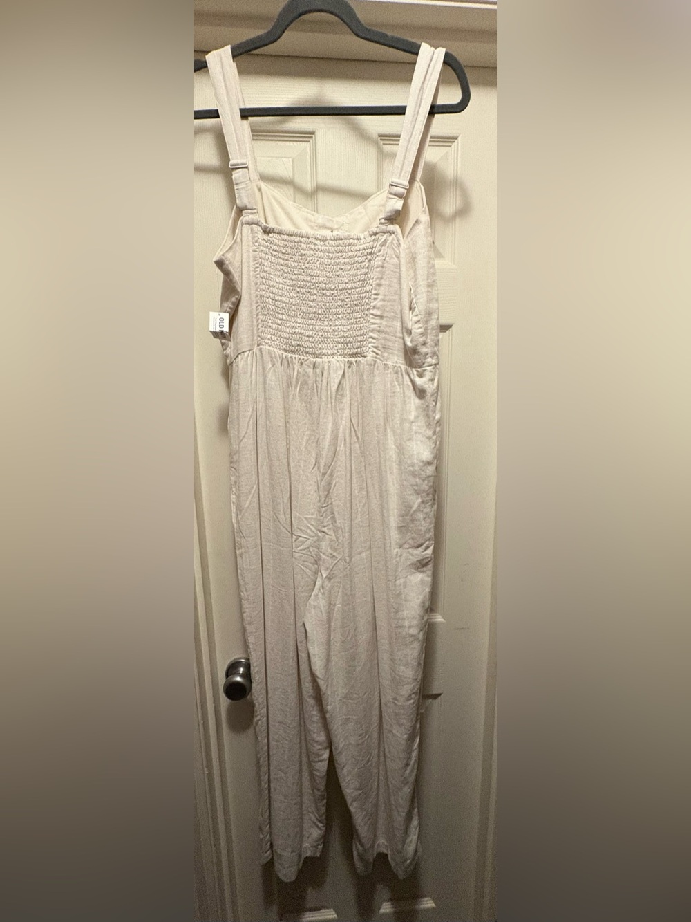 Old Navy Cream stripped romper - Picture 2 of 3